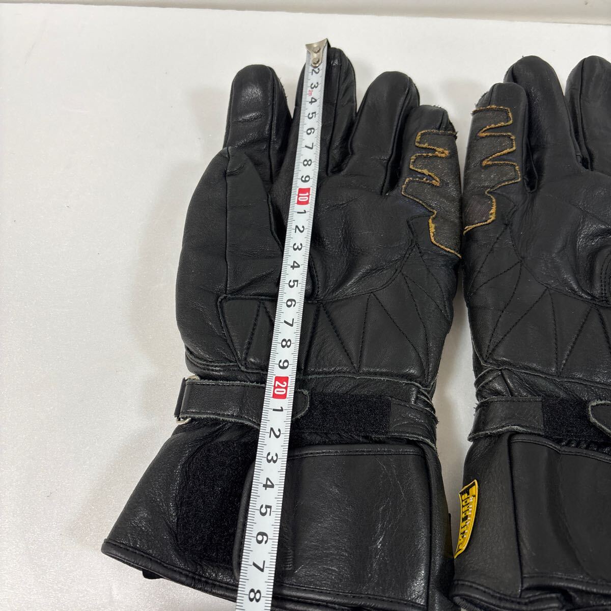 90s HONDA 肉厚　レザーグローブ　手袋　KUSHITANI クシタニ　內(nèi)側(cè)ボア　メンズM?Lサイズ相當(dāng) ブラック