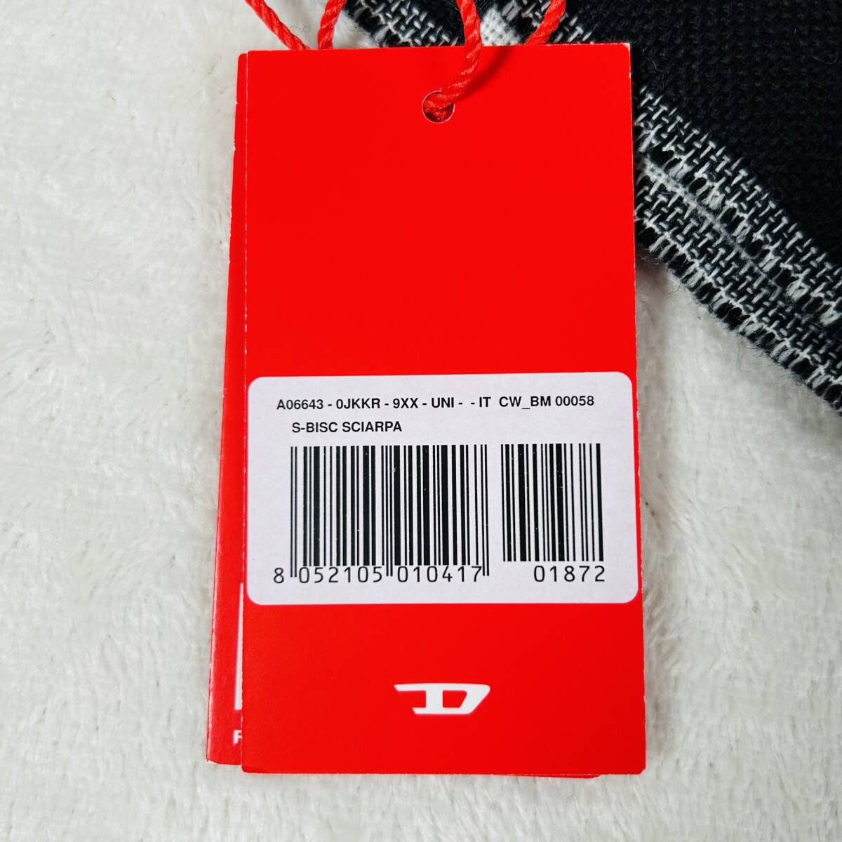 新品未使用 DIESEL ディーゼル ストール メンズ S-BISC マフラー 新品未使用 DIESEL ディーゼル ストール メンズ S-BISC マフラー