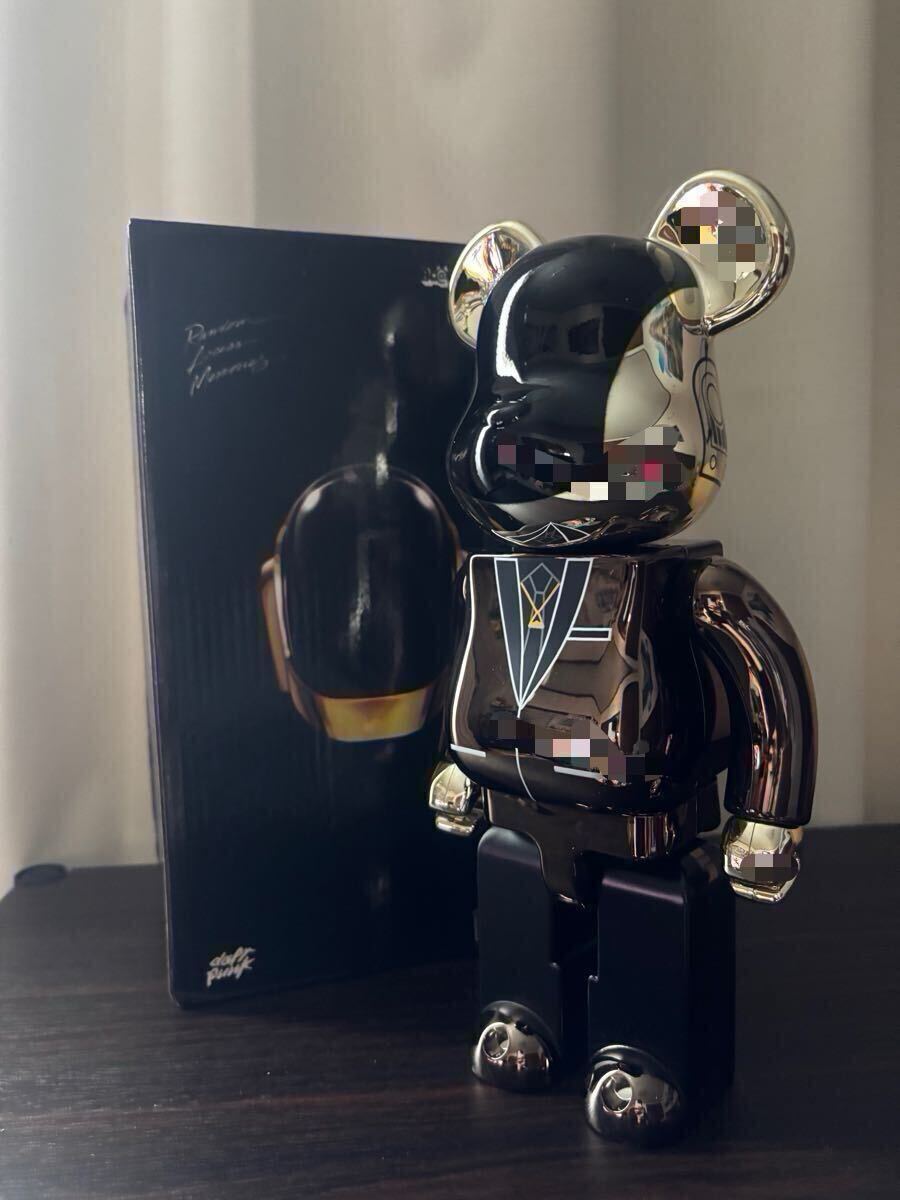 1円スタート　Bearbrick 　daft punk 400％　BE@RBRICK ベアブリック メディコムトイ MEDICOM TOY ゴールド　金