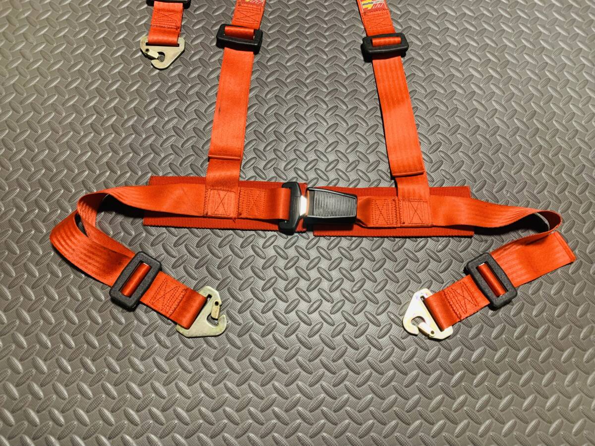  Momoko ruse3P 4 пункт ремень безопасности красный 4 точечная рейсинг Harness momo corse подлинная вещь 