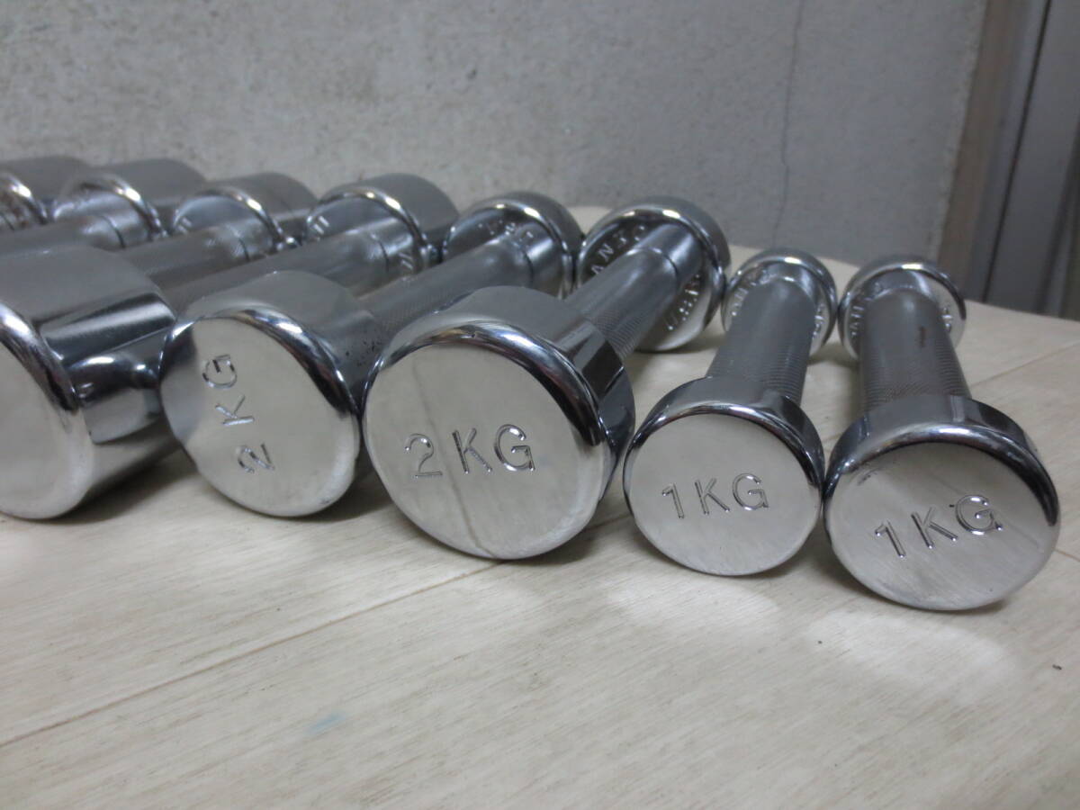 6732円 IVANKO クロームダンベル 回転式 4kg3kg2kg1kg ペア 計 6732円 IVANKO クロームダンベル 回転式 4kg3kg2kg1kg ペア 計