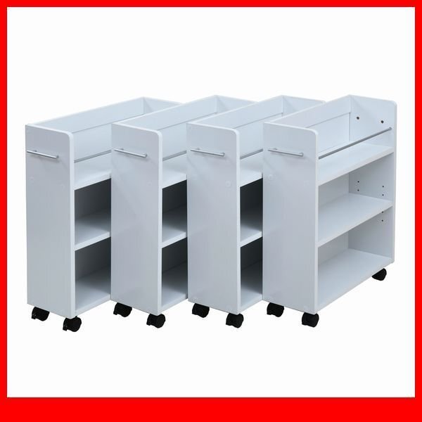 押入れ収納☆クローゼット 収納 ラック 本棚 4個セット/隙間家具 押入れ収納☆クローゼット 収納 ラック 本棚 4個セット/隙間家具