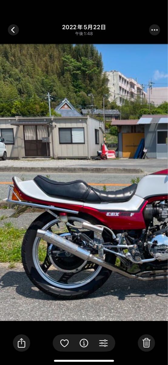 CBX400F CBX550F 2型カラー 赤白 角刈りテール テールカウル CBX400F CBX550F 2型カラー 赤白 角刈りテール テールカウル