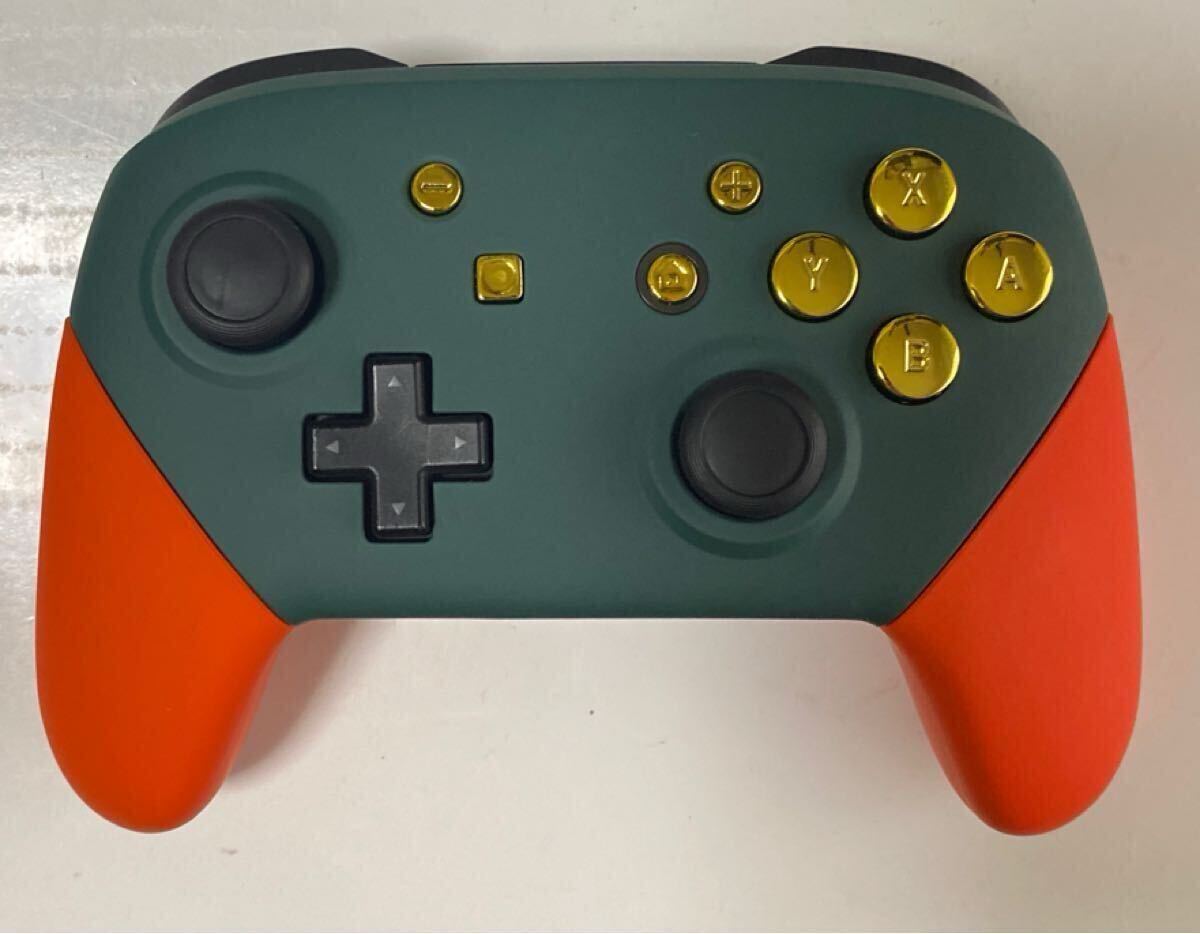 プロコン 外装 ホールセンサー 交換品 Nintendo Switch Proコントローラー 任天堂 ニンテンドースイッチ スプラトゥーン サーモンラン風
