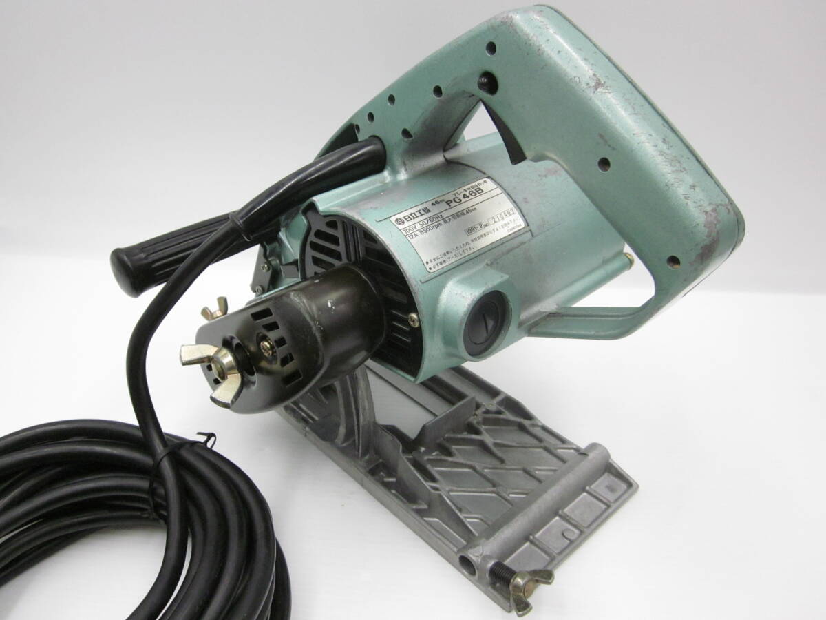 中古品 日立工機 HITACHI 46mm ブレーキ付胴縁カッタ PG46B 動作 中古品 日立工機 HITACHI 46mm ブレーキ付胴縁カッタ PG46B 動作