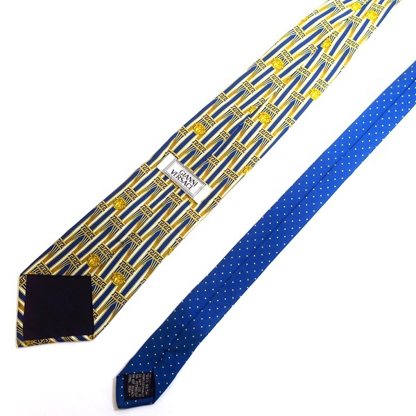 GIANNI VERSACE ジャンニヴェルサーチ メデューサ柄 シルク ネクタイ【送料無(wú)料】【質(zhì)屋かんてい局橫浜港南店】中古品　used B