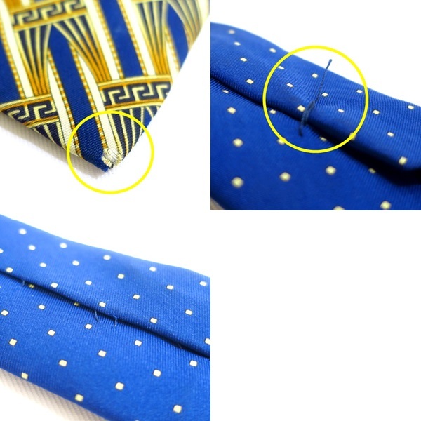 GIANNI VERSACE ジャンニヴェルサーチ メデューサ柄 シルク ネクタイ【送料無(wú)料】【質(zhì)屋かんてい局橫浜港南店】中古品　used B