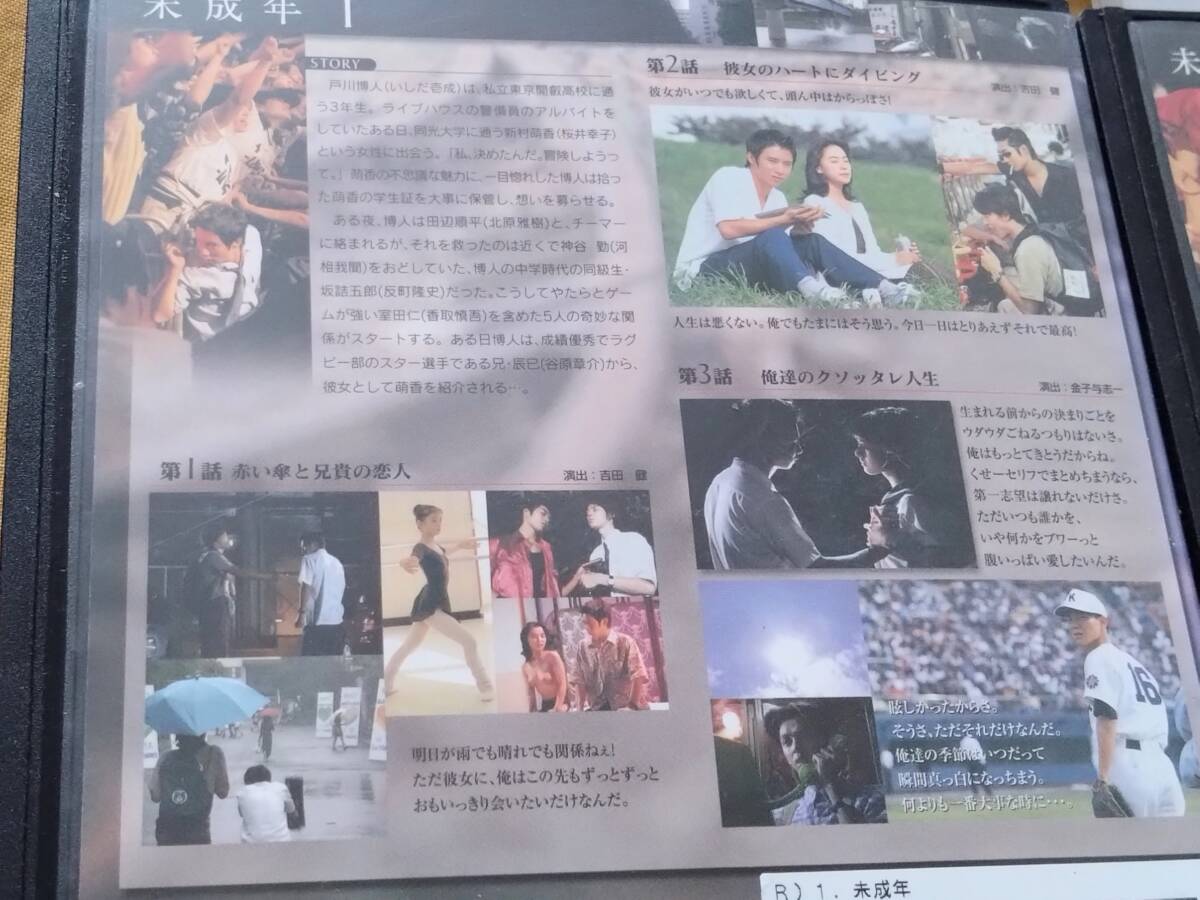 ◎DVD 野島伸司「未成年」全4巻セット いしだ壱成/香取慎吾/反町 ◎DVD 野島伸司「未成年」全4巻セット いしだ壱成/香取慎吾/反町