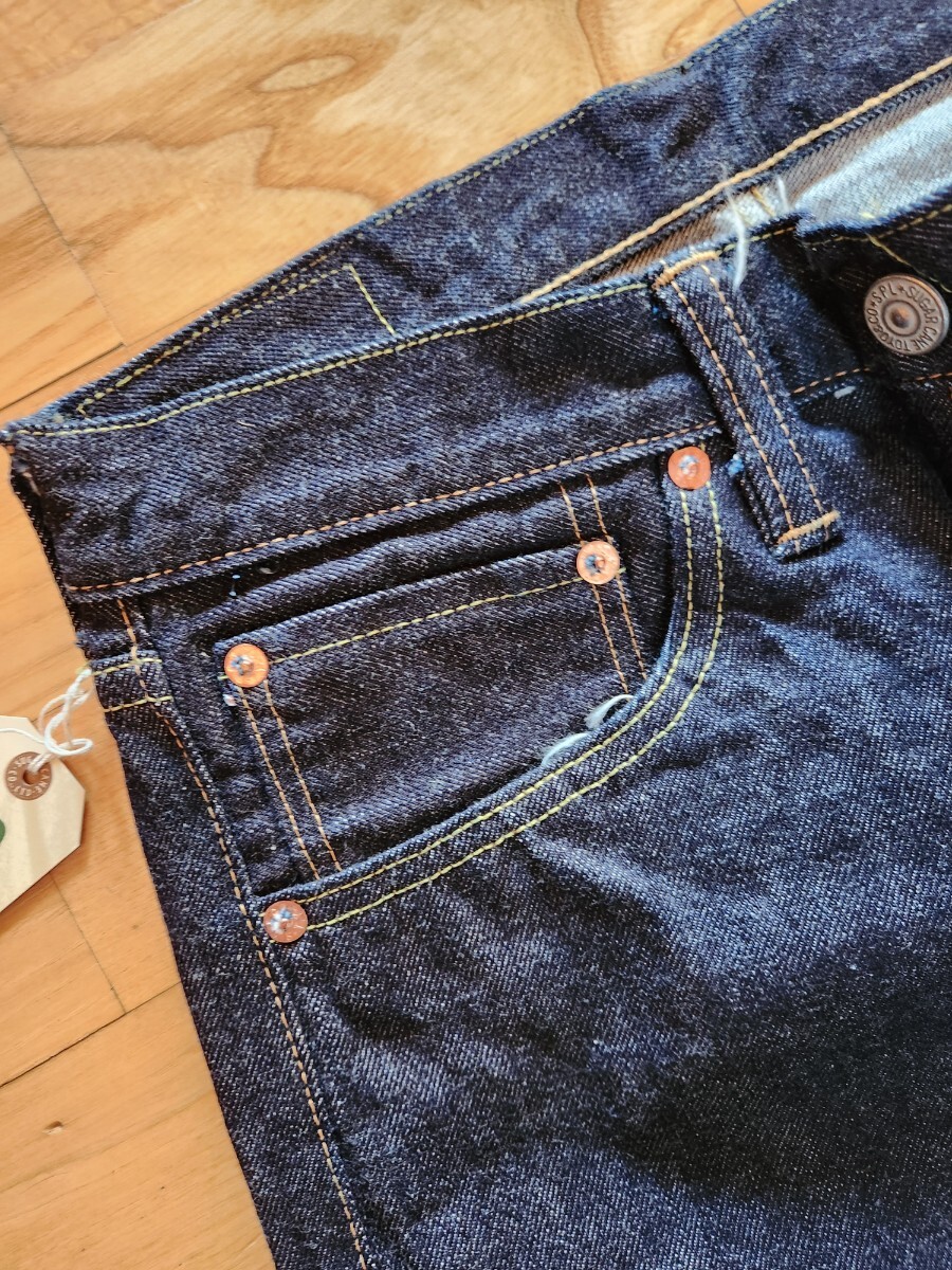  включая доставку * Восток SUGAR CANE Sugar Cane SC42021A 2021MODEL тонкий конический DENIM (SLIM TAPERED)14.25oz L-32 W30