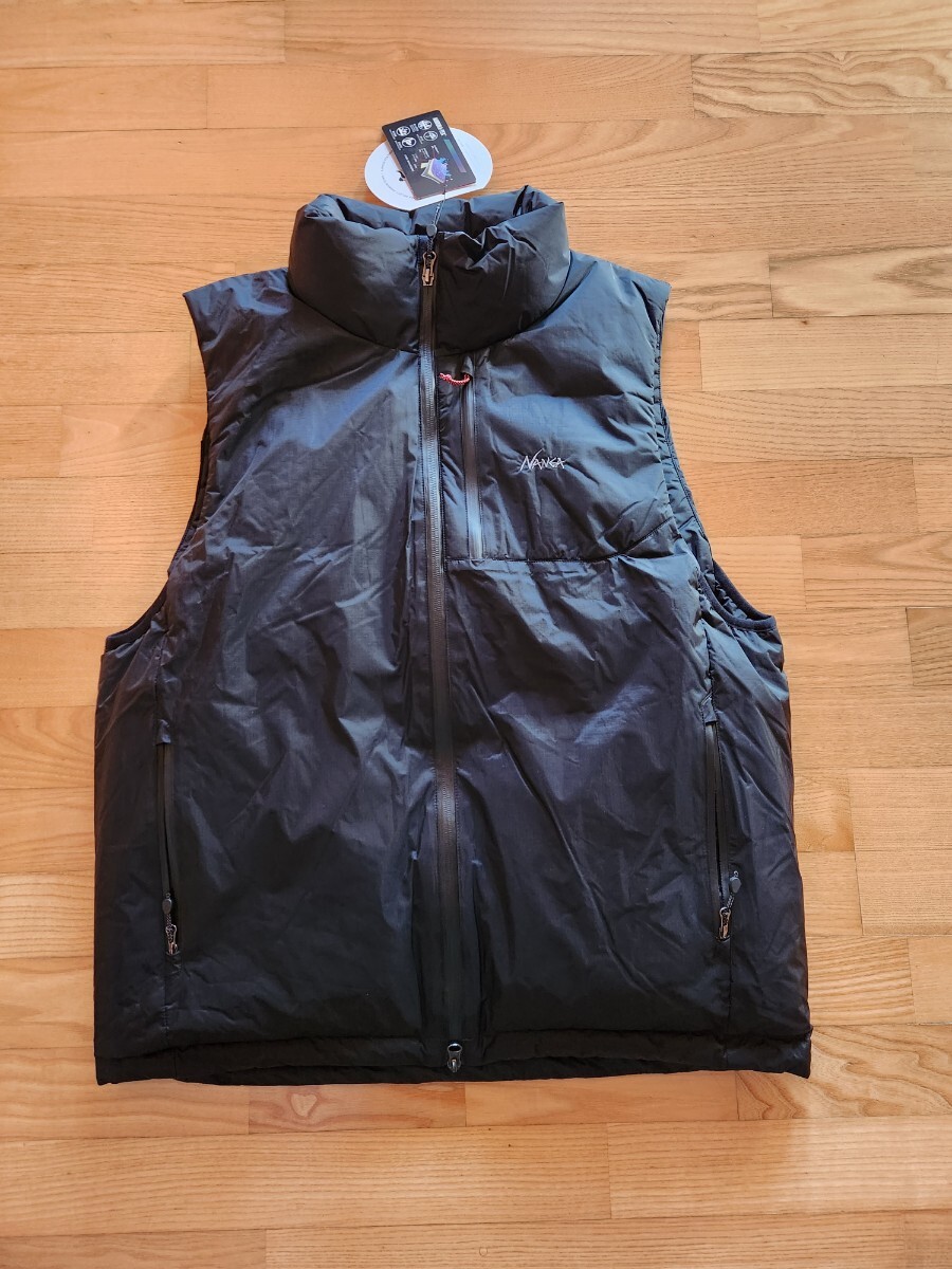 SALE!新作 送料込★NANGAナンガ 2024-25モデル 1N010A AURORA TEX STAND COLLAR DOWN VEST ホワイトダックダウン オーロラ ダウンベスト L