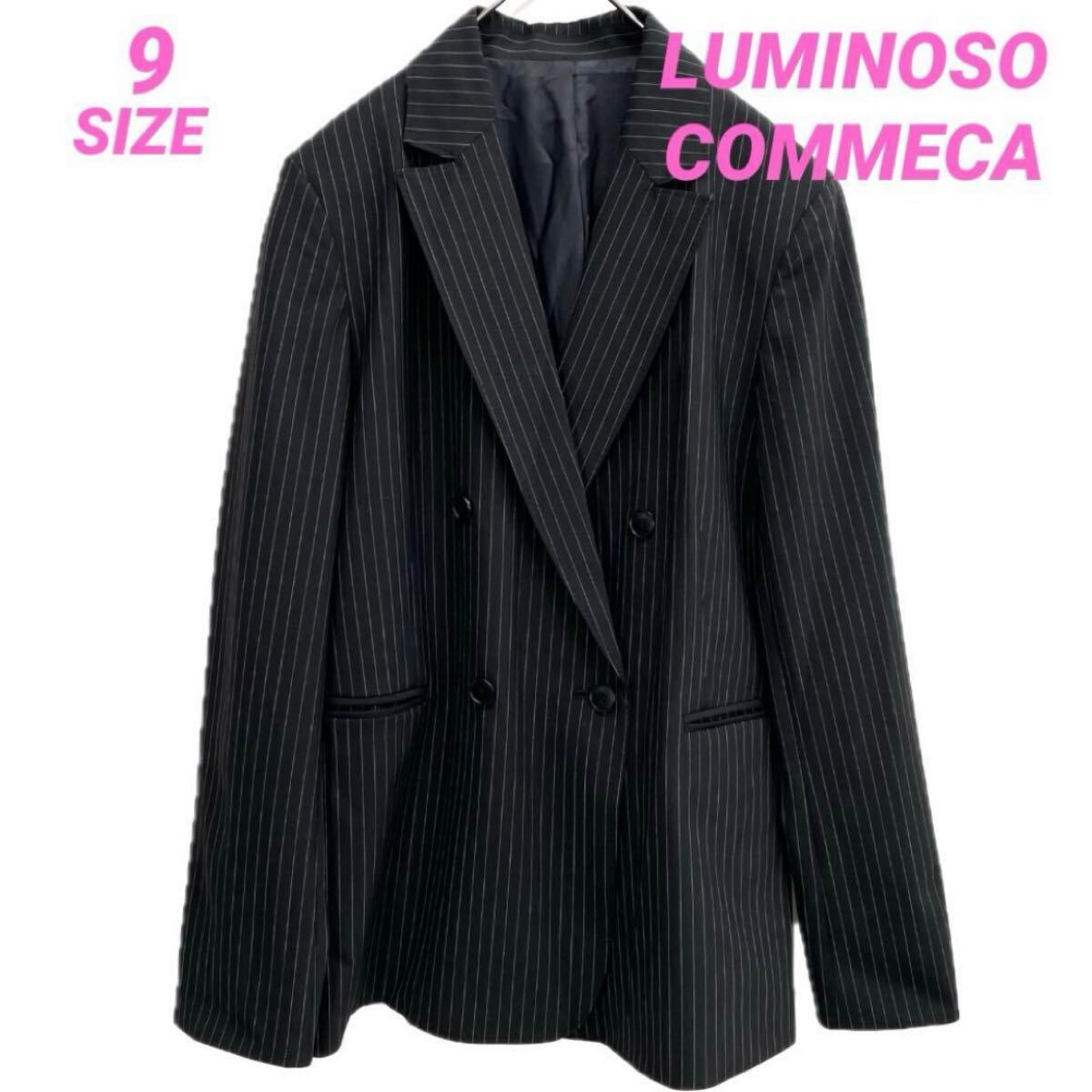 LUMINOSO COMMECA ピンストライプ ダブルジャケット B8951