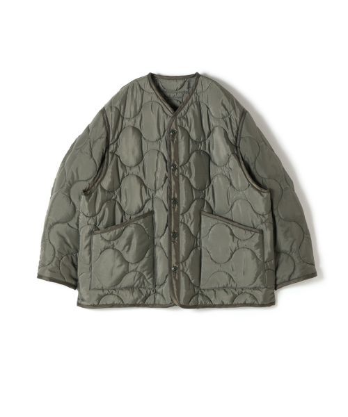 HYKE キルティングライナージャケット QUILTED LINER JACKET OLIVE DRAB 5 定価57,200円 (新作thenorthfaceノースフェイス