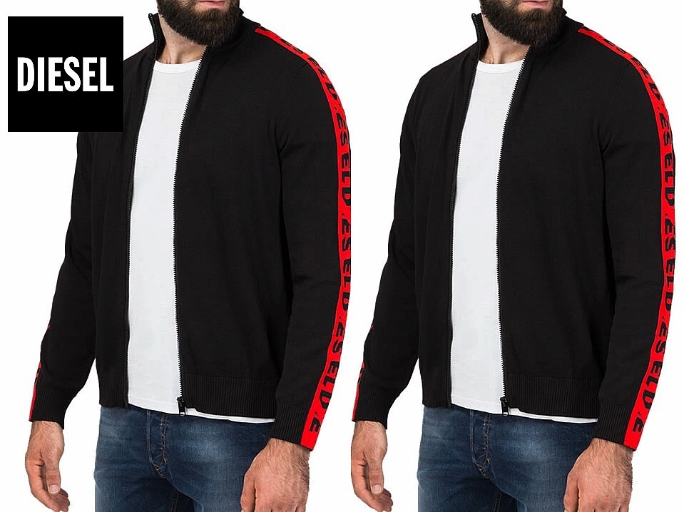 ○ディーゼル 高級 DIESEL ニット ロゴ フルジップ トラック ○ディーゼル 高級 DIESEL ニット ロゴ フルジップ トラック