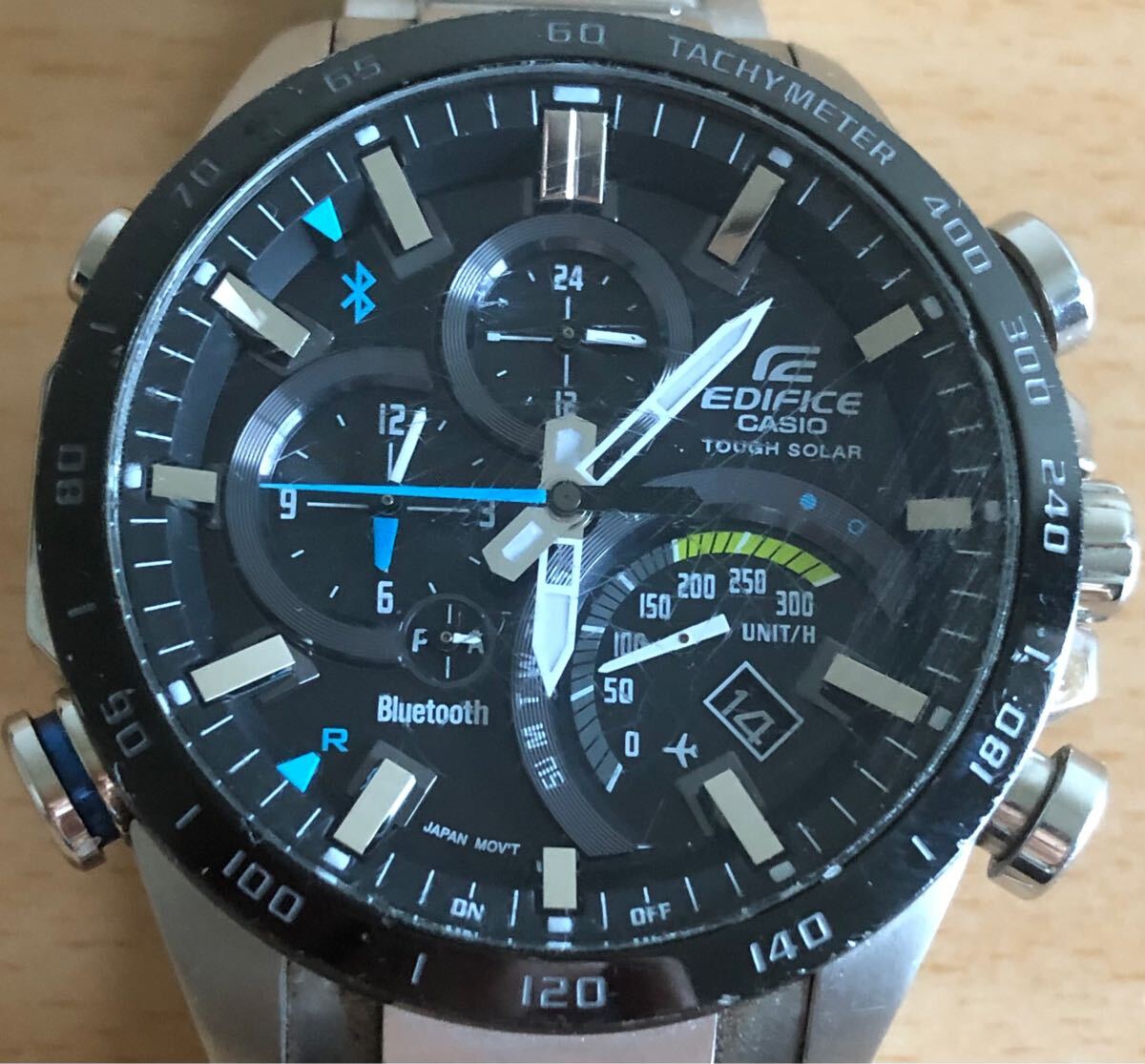 676-1184 CASIO カシオ EDIFICE エディフィス Bluetooth タフソーラー メンズ腕時計　金属ベルト　EQB-501 動作確認済み