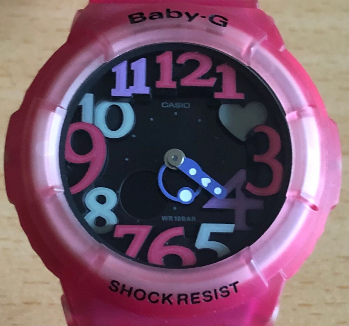 676-0888 CASIO カシオ Baby-G レディース腕時計　ラバーベルト　クオーツ　ピンク　BGA-131 電池切れ　動作未確認
