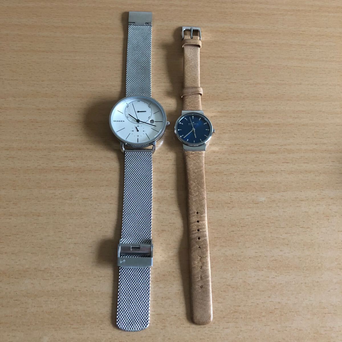 677-0872 SKAGEN スカーゲン　メンズ　レディース　腕時計　クオーツ　SKW6242 SKW2191 電池切れ　動作未確認
