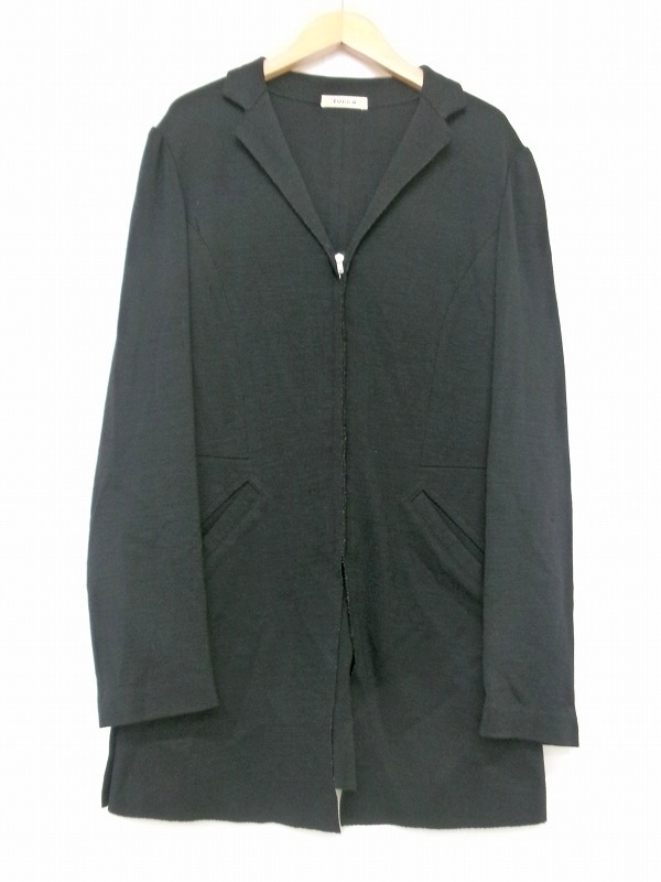 Zucca ズッカ フルジップワンピース ブラック 毛100% M ZU23-JD095 ワンピース　Dress