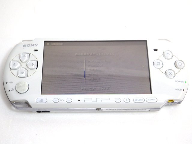 現状品 SONY ソニー PSP-3000 ホワイト 本体＋バッテリー ポータブルゲーム機