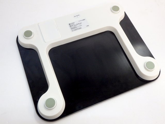 ETEKI デジタル體重計(jì) ヘルスメーター 電源自動(dòng)オン EB4010J ブラック