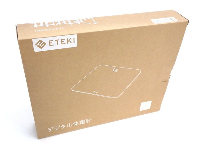 ETEKI デジタル體重計(jì) ヘルスメーター 電源自動(dòng)オン EB4010J ブラック
