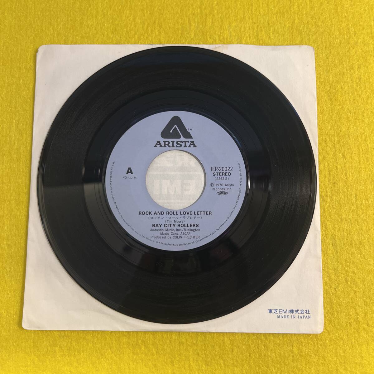 【Bay City Rollers★ベイ?シティ?ローラーズ】Rock And Roll Love Letter/ロックン?ロール?ラブレター★7インチ ep シングル レコード