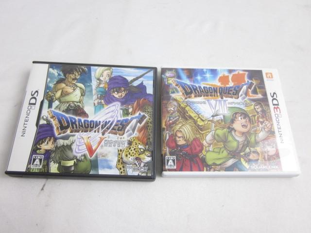 【同梱可】中古品 ゲーム ニンテンドー3DS ソフト 2点 ドラゴンクエスト V VII グッズセット