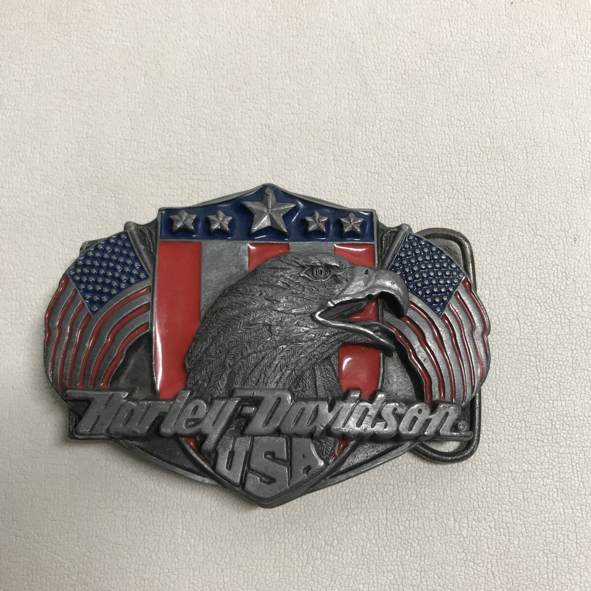 TL10 Harley Davidson バックル アメリカ国旗 イーグル