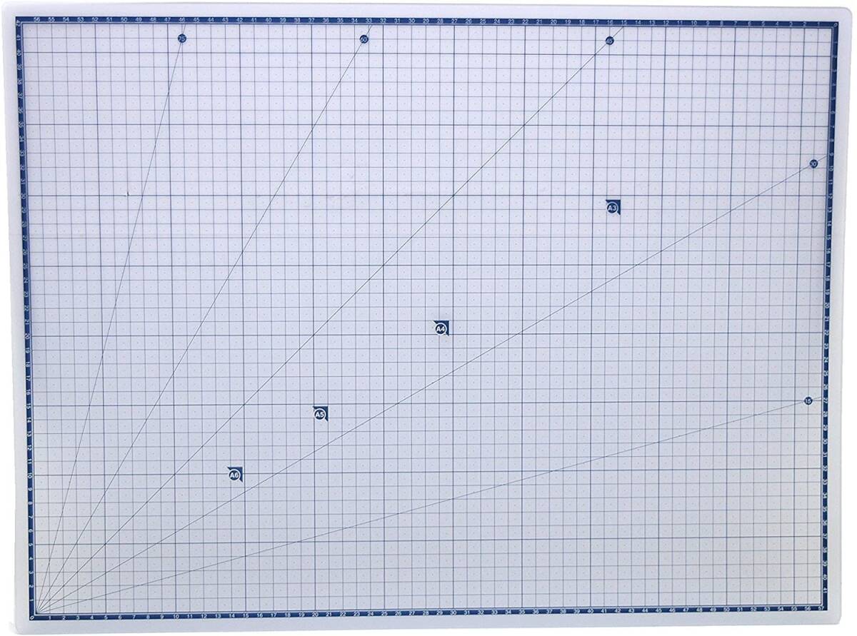 切断 裁断 文具 工作 カッター DIY 作業台 約600×450mm【便利な方眼&確度目盛