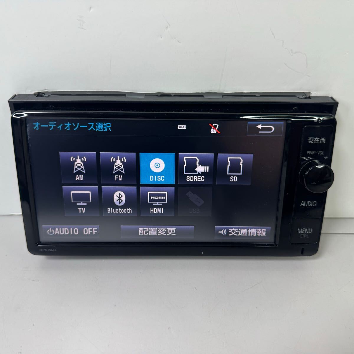 トヨタ純正 7インチナビ NSZN-W64T Bluetooth 送料無料 即決 保証 美品 トヨタ純正 SDナビ 7インチ