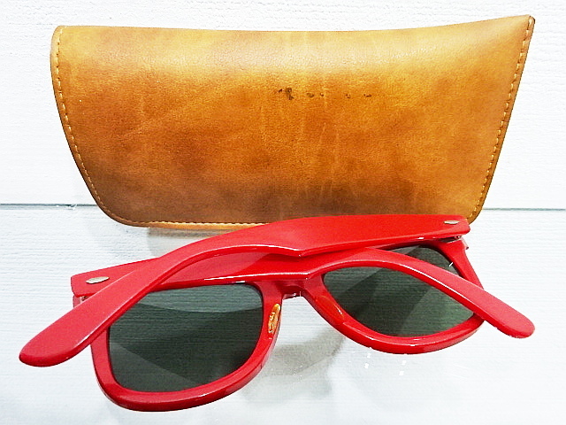 希少 70s 横BL アンダーバー 芯なし 赤 レアカラー 5022 B&L 希少 70s 横BL アンダーバー 芯なし 赤 レアカラー 5022 B&L