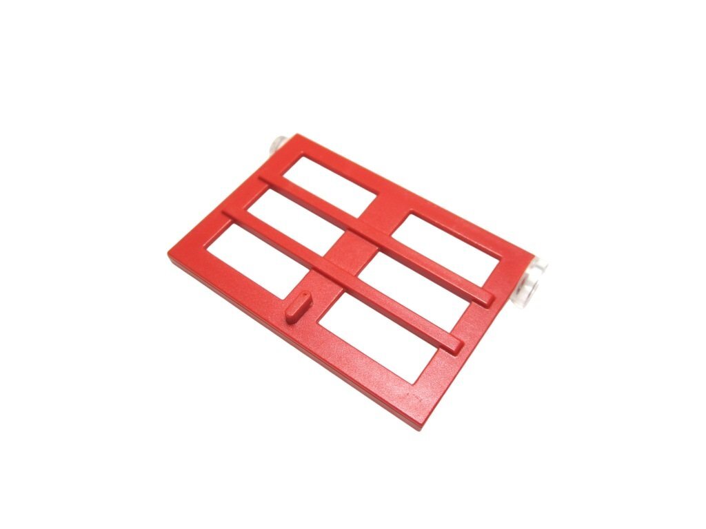 レゴ★年代物！赤色のオシャレな格子ドア（１×４×５）