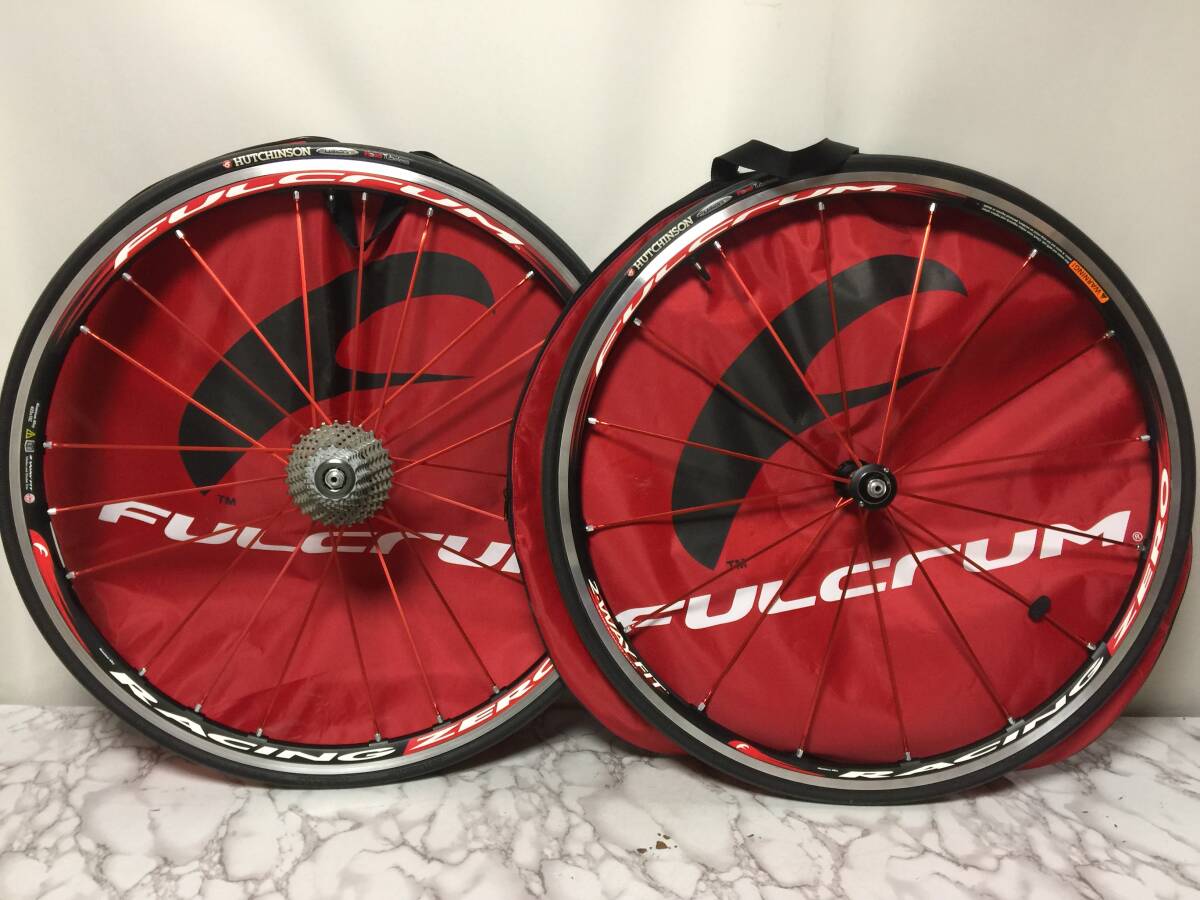 FULCRUM フルクラム RACINGZERO レーシングゼロ アルミ レッドスポーク 622×15C 前後輪 セット まとめ L