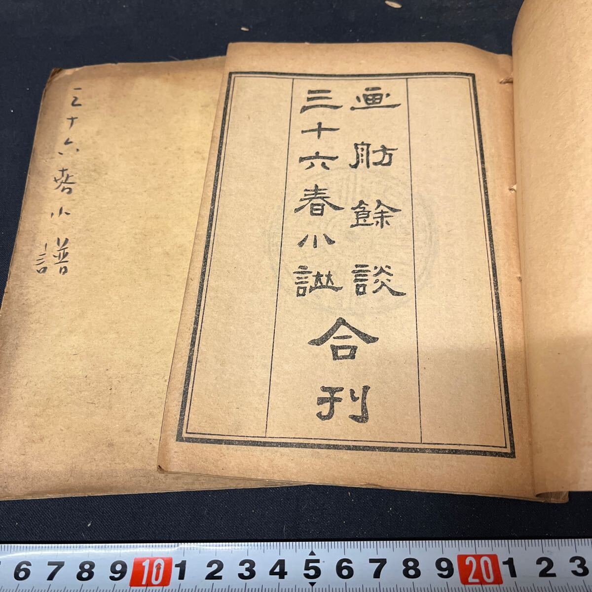 和本　「画舫餘譚　三十六春小譜」　漢文　漢籍　古典籍　中国
