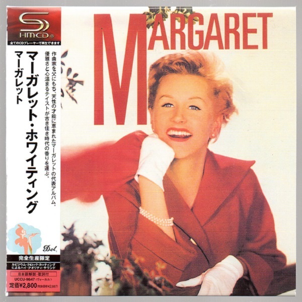 [中古 紙ジャケCD] マーガレット・ホワイティング/ マーガレット ~MARGARET~ ☆SHM-CD紙ジャケット仕様