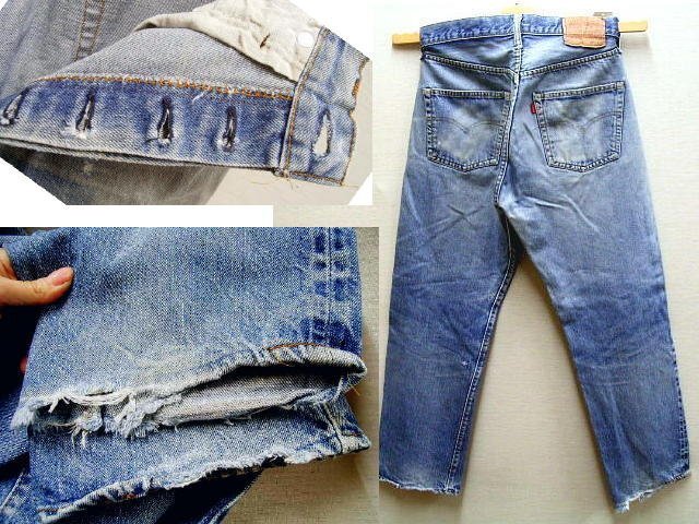 ◇即決[W34L32]オリジナル 66后期 Levi's 501 80年5月制 ビンテージ 赤耳 セルビッチ デニム パンツ■6331