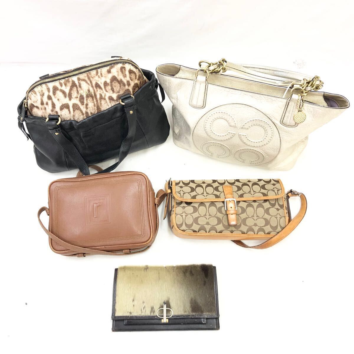 FN14357P COACH コーチ FURLA フルラ renoma レノマ ハンドバッグ バッグ ショルダーバッグ クラッチバッグ 5点セット まとめ売り