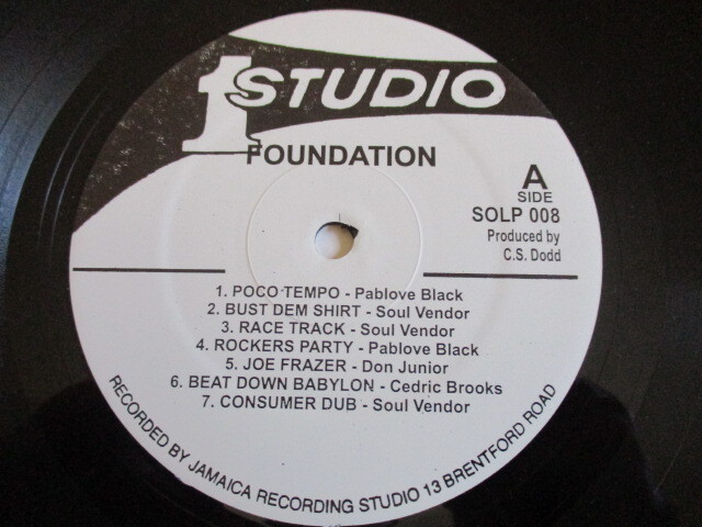 V.A. STUDIO ONE LP！FOUNDATION, UK 非公式?レア音源満載, インスト集, 概ね美盤