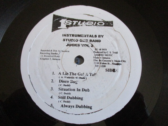 V.A. STUDIO ONE LP！JUCKS 2, レア音源満載, インスト集