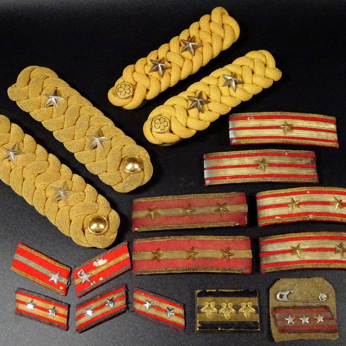 ∇花∇大日本帝国 旧日本軍 陸軍 尉官 大尉 中尉 少尉 他 正肩章 ∇花∇大日本帝国 旧日本軍 陸軍 尉官 大尉 中尉 少尉 他 正肩章