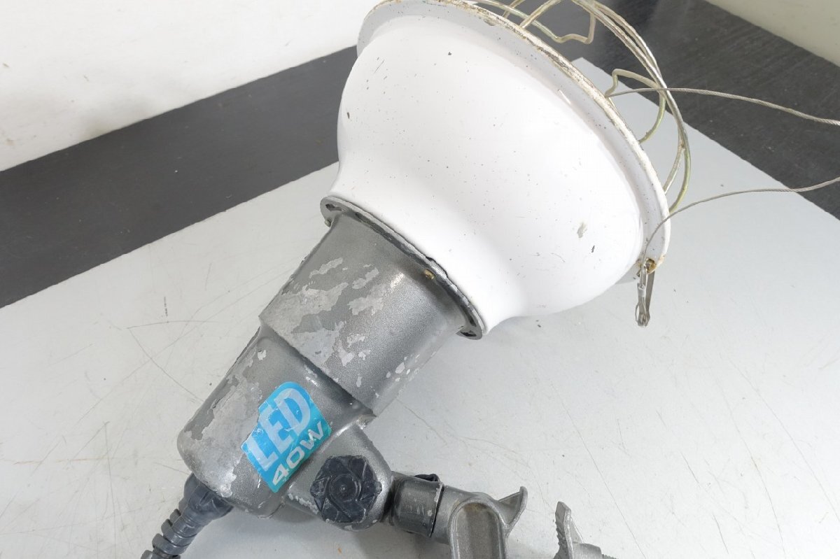E　40W形　ハタヤ　屋外用　LED作業(yè)燈　REL-10W　白色　LEDメガライト　LED投光器　照明器具　100V　畑屋制作所
