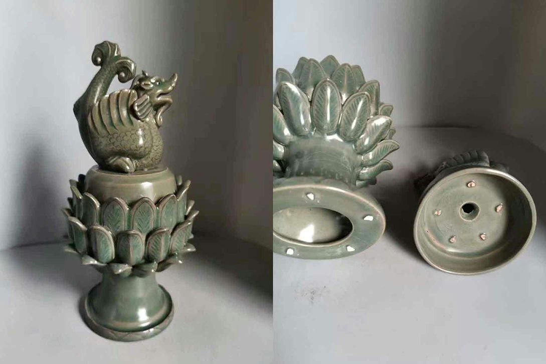 大きな人面石 アッダーストーン 水石 天然石 骸骨石 コレクション