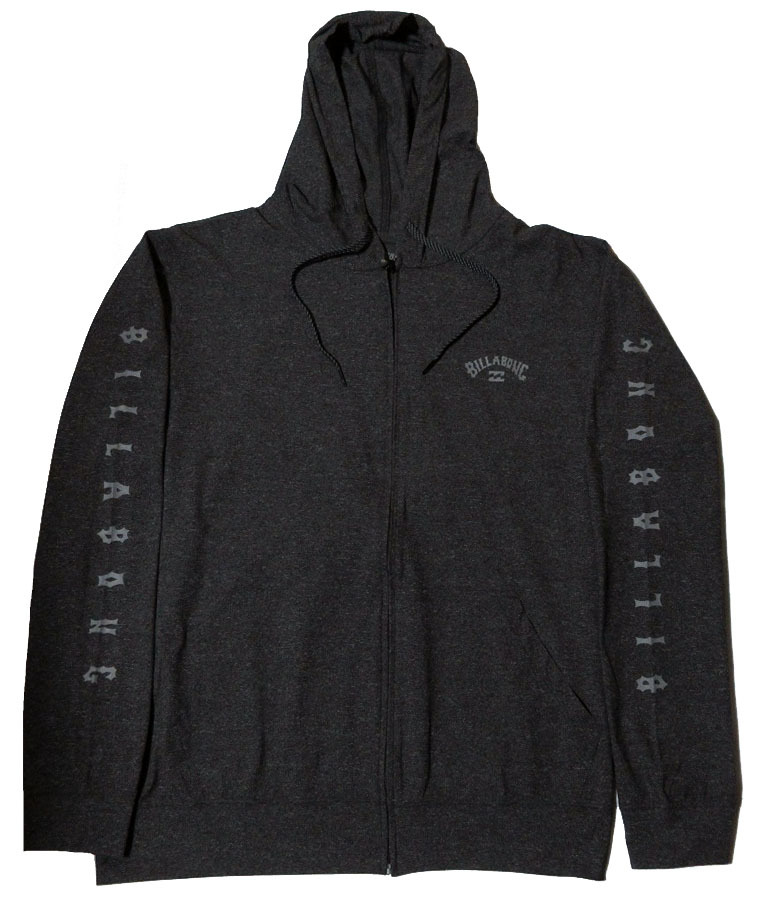 ビラボン ジップ フード ラッシュガード Lサイズ グレー BE011860 水着 サーフィン 海 上着 BILLABONG FOR SAND AND WATER SURF FLEX