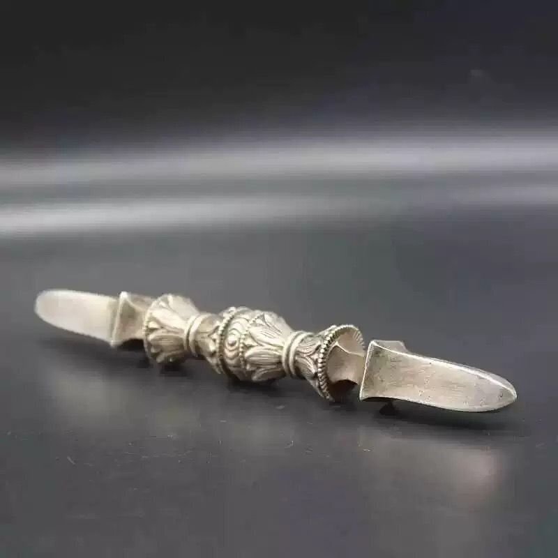 極上品 金剛杵 都五鈷杵 仏教 工芸品 真鍮製 磨き仕上げ 長さ16cm