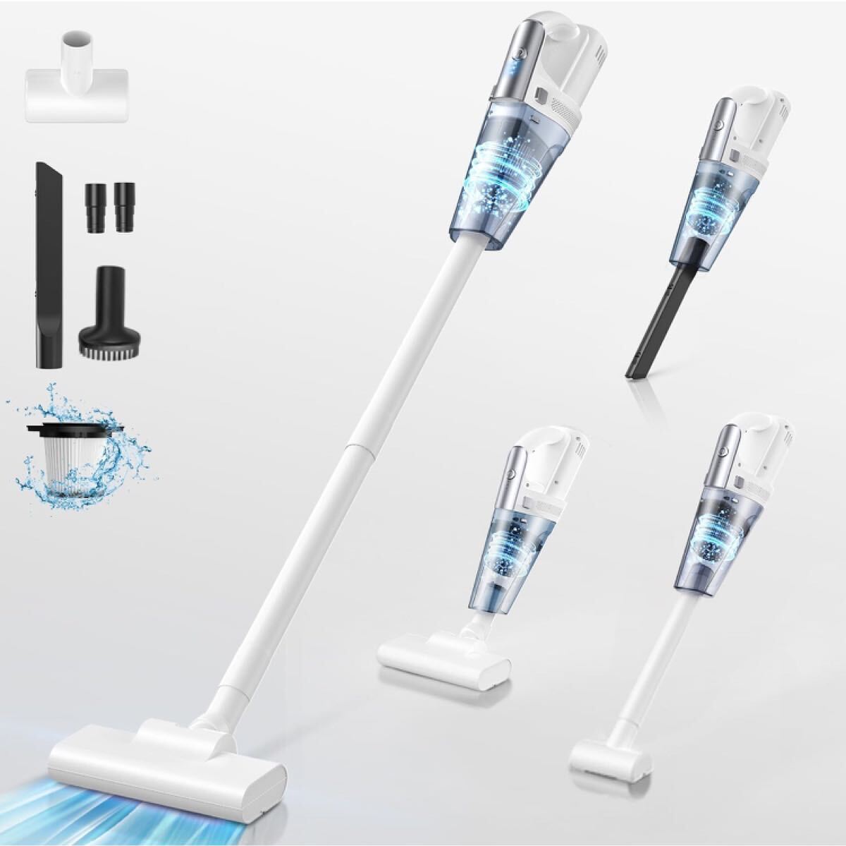 掃除機 コードレス 21000Pa超強力吸引 超軽量　スティック型 ハンディクリーナー 静音 2wayタイプ