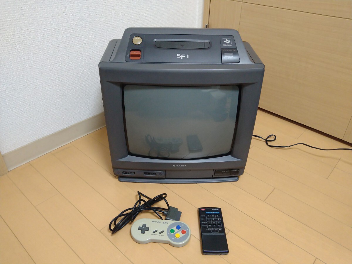 シャープ ブラウン管 スーパーファミコン 内蔵テレビ 14g-sf1 14 シャープ ブラウン管 スーパーファミコン 内蔵テレビ 14g-sf1 14