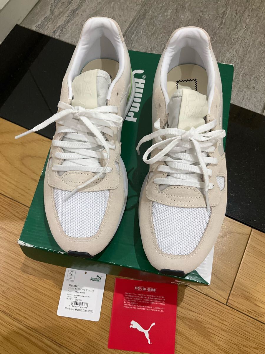 PUMA ホワイト/ベージュMIRAGE MOX INFUSE ウイメンズ24cm 未使用品