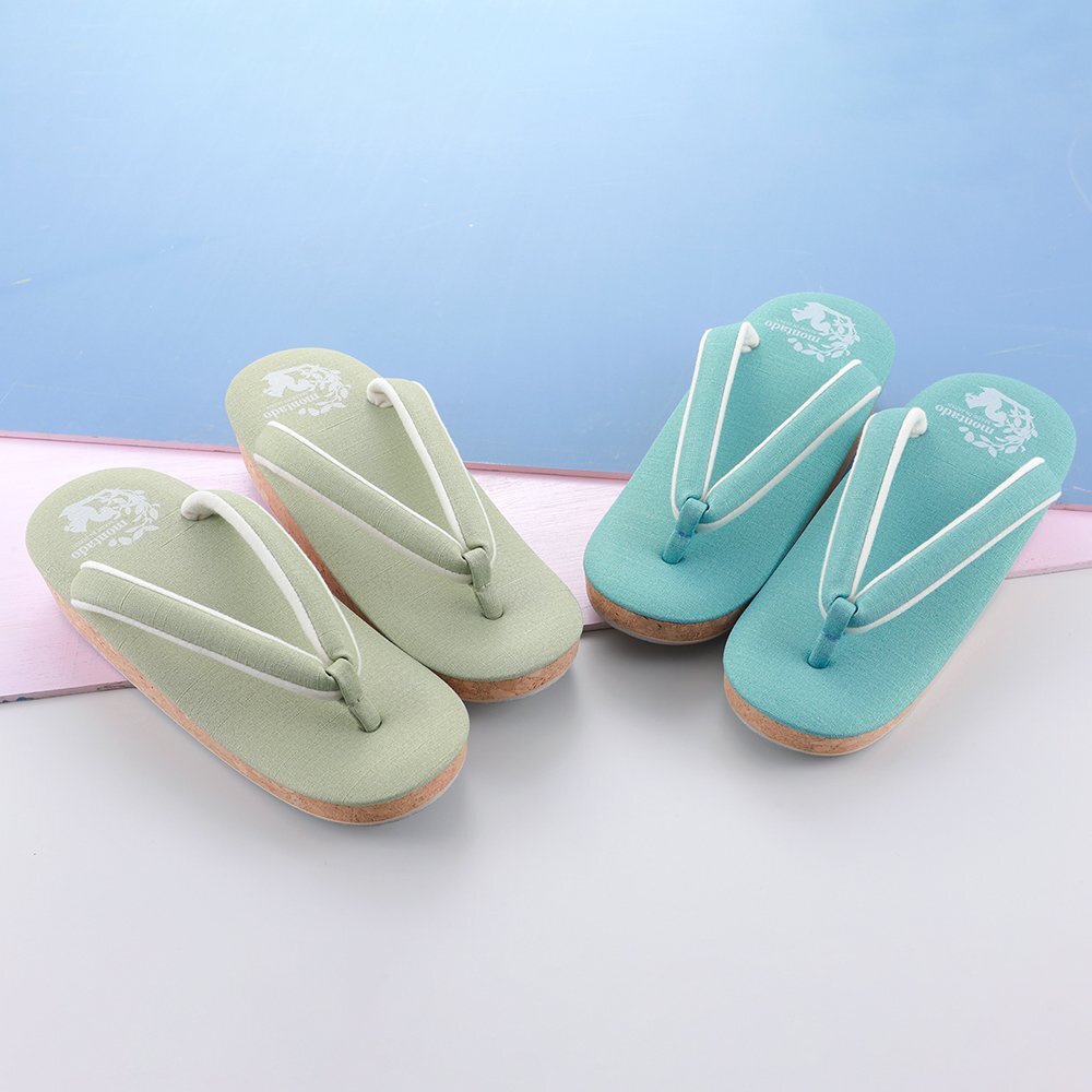# сделано в Японии #montadomonta-do пробка zori модный soft нос . один листов сердцевина одноцветный ku-2 (11 лаванда ) M размер [ casual эпонж мелкий рисунок кимоно ]