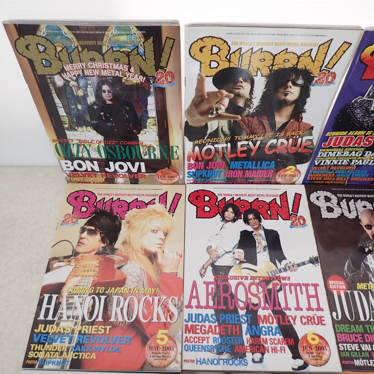 格安人気 雑誌 BURRN! 2005年 METALLICA まとめてセット 1月号〜12月号 BURRN!
