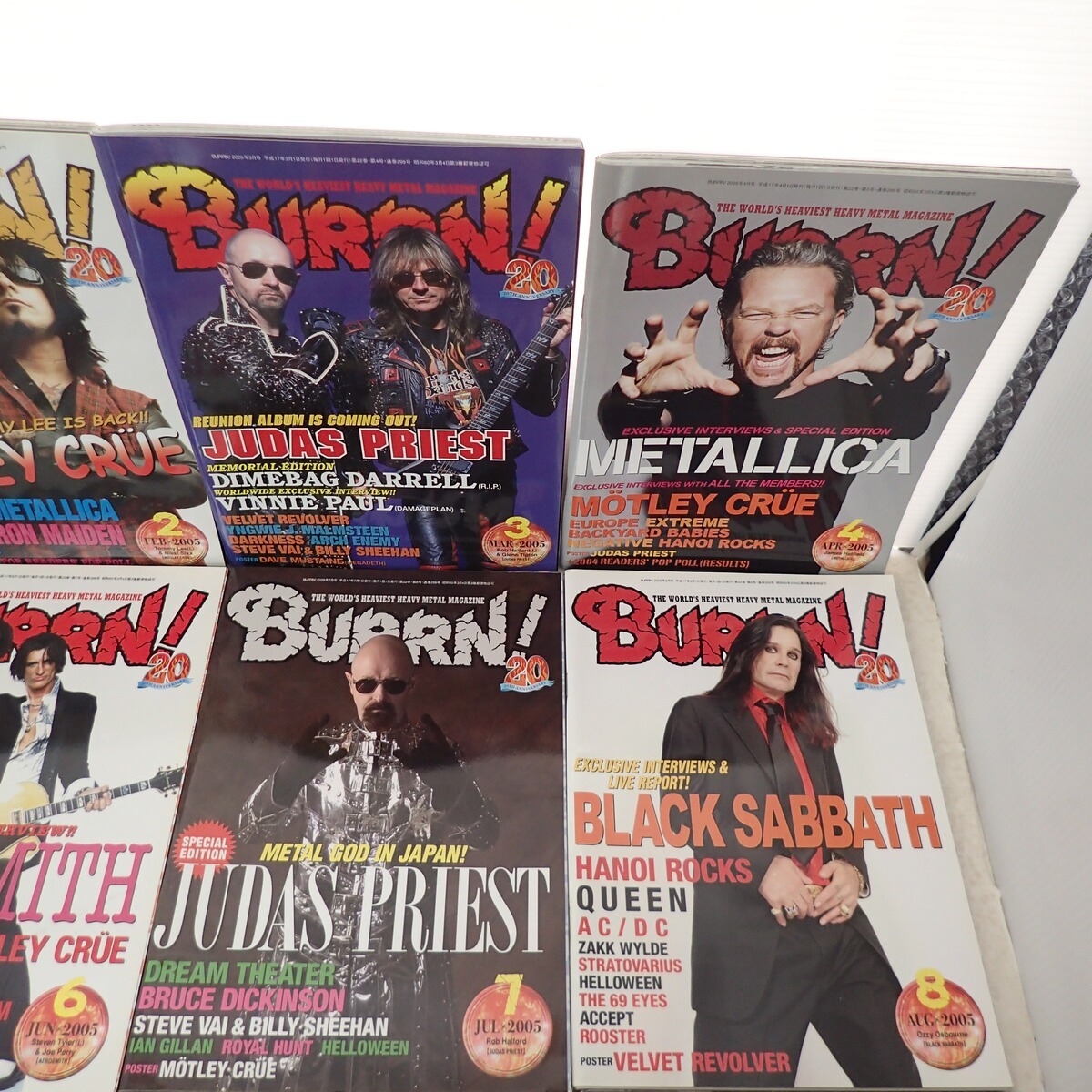 BURRN! 雑誌 2005年 1月号〜12月号 まとめてセット METALLICA BURRN! 雑誌 2005年 1月号〜12月号 まとめてセット METALLICA