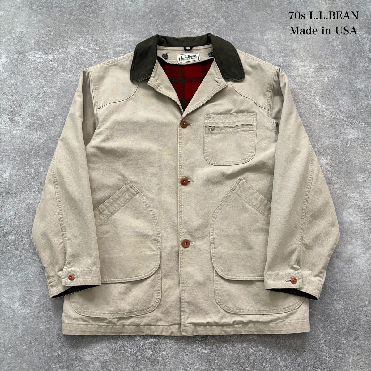 L L BEAN】エルエルビーン ハンティングジャケット カバーオール L L BEAN】エルエルビーン ハンティングジャケット カバーオール